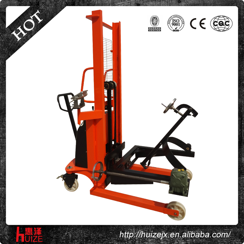 半電動(dòng)稱(chēng)重油桶車(chē)（夾鐵桶，手搖翻轉(zhuǎn)倒料）